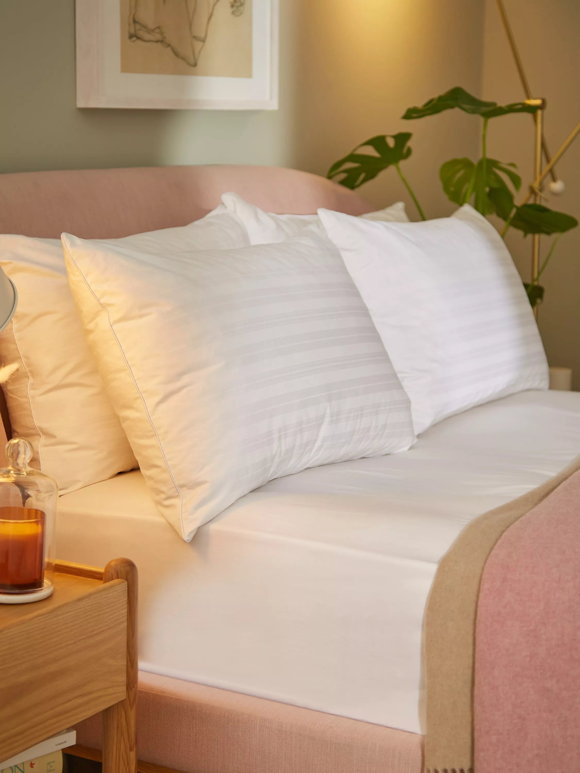 John Lewis goose feather down kingsize pillow medium, UK version