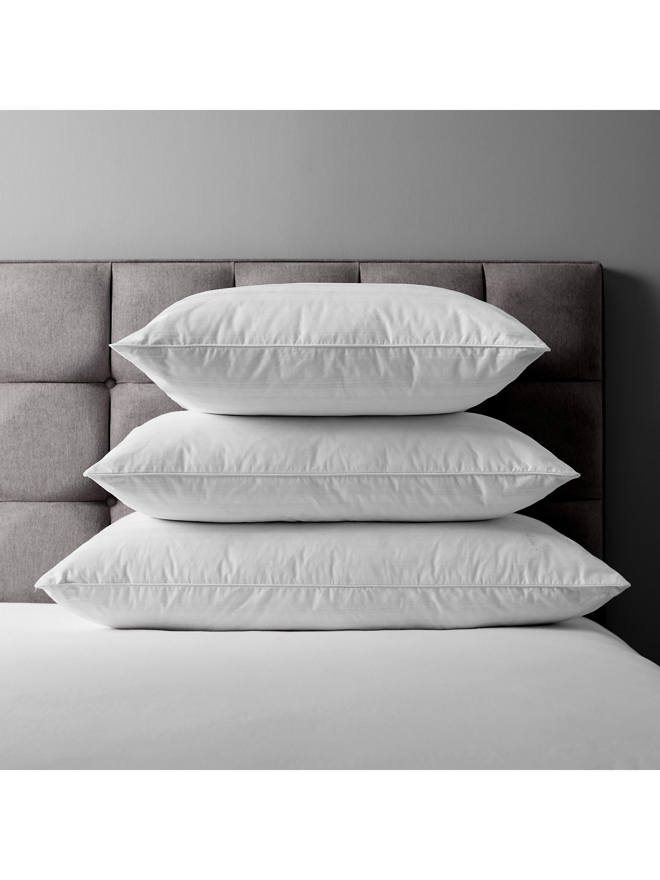 John Lewis goose feather down kingsize pillow medium, UK version