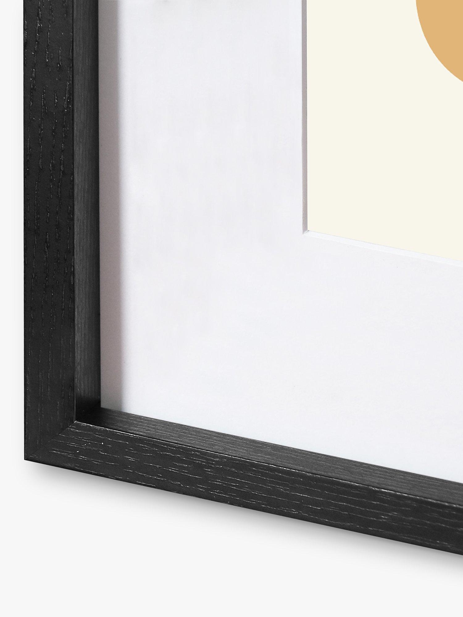 Nielsen square photo frame and mount set for six 8 x 8 inch images, black wood-effect finish, imported from the UK