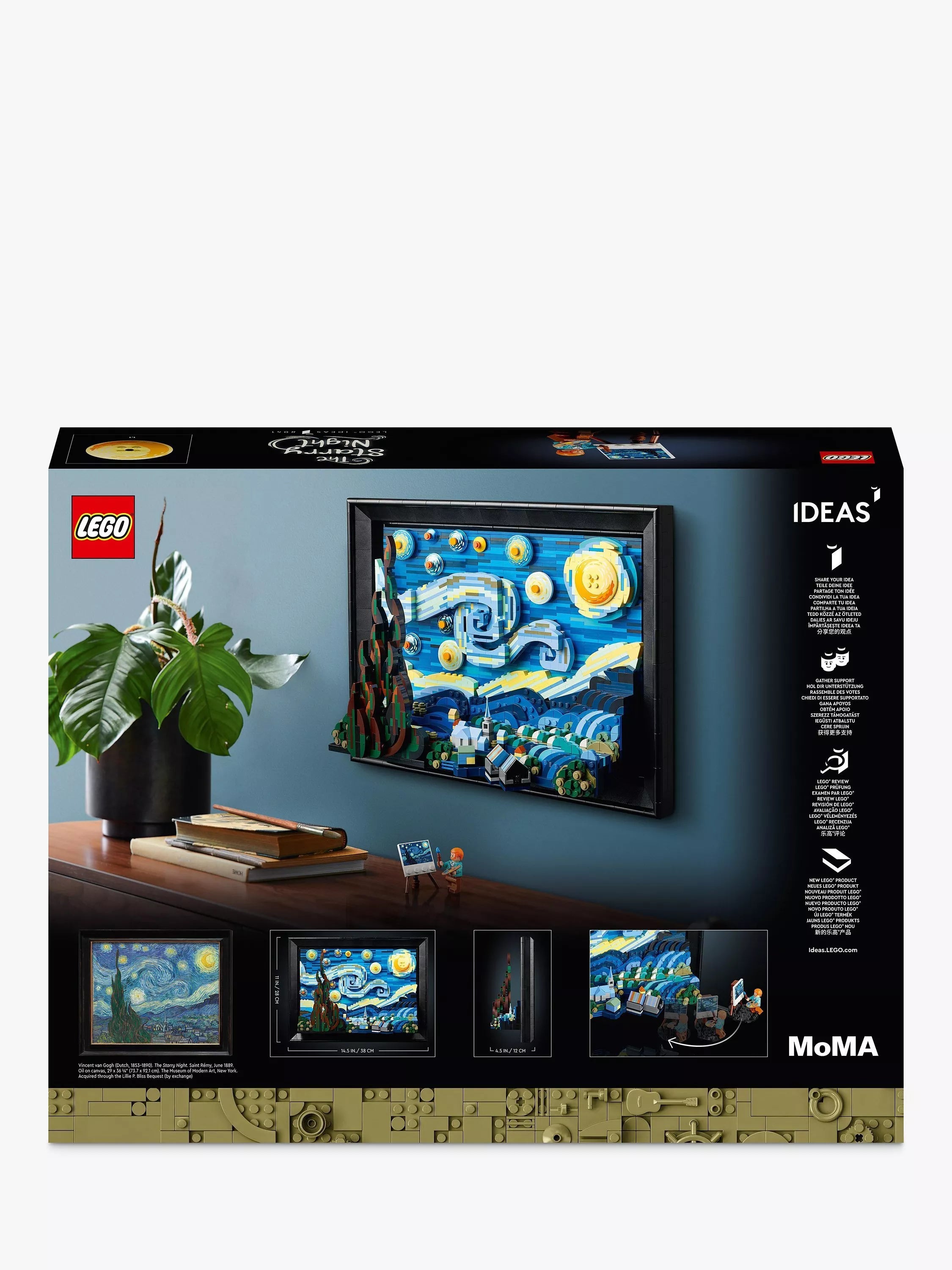 LEGO Vincent van Gogh The Starry Night creative kit 2316 pieces, UK version
