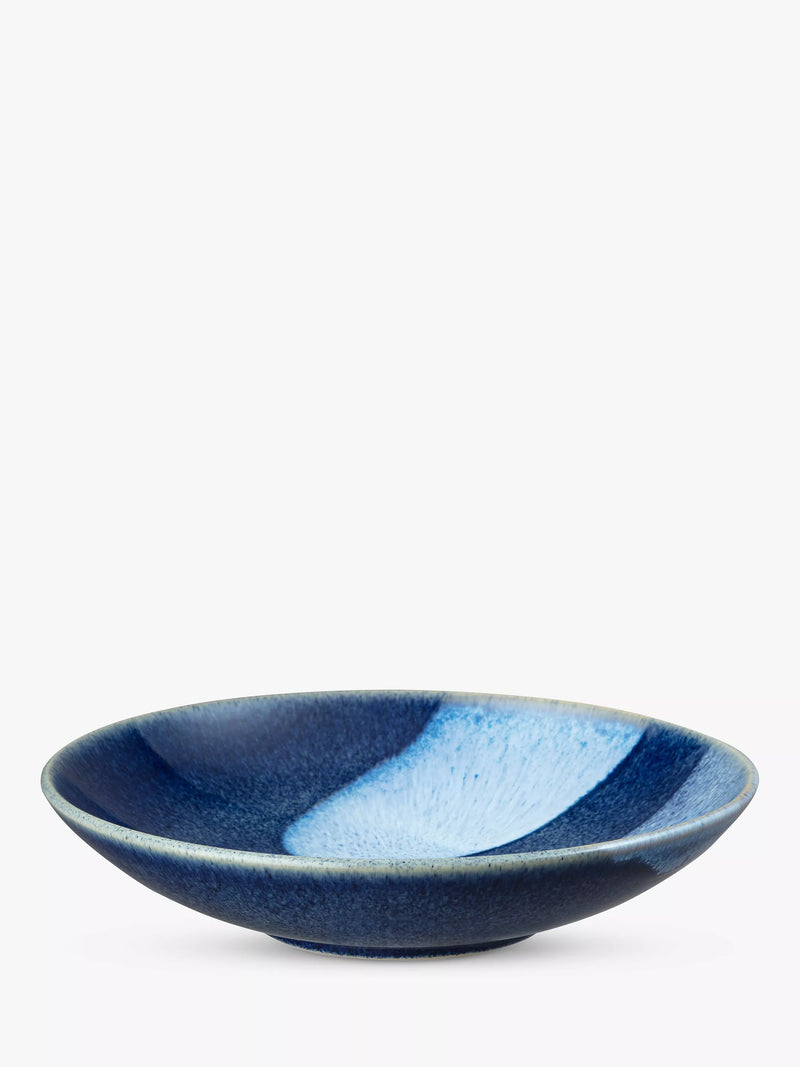 Denby Studio Blue Accent stoneware serving bowl 30cm - British product