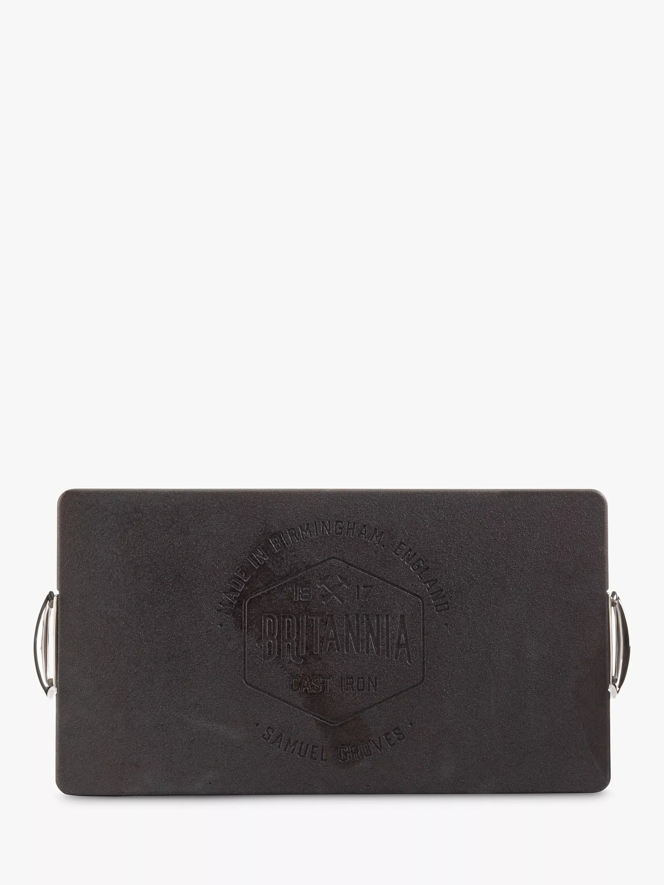 Samuel Groves cast iron double burner griddle 45x25cm - British product