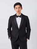 John Lewis textured silk bow tie in black - British product