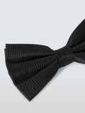 John Lewis textured silk bow tie in black - British product