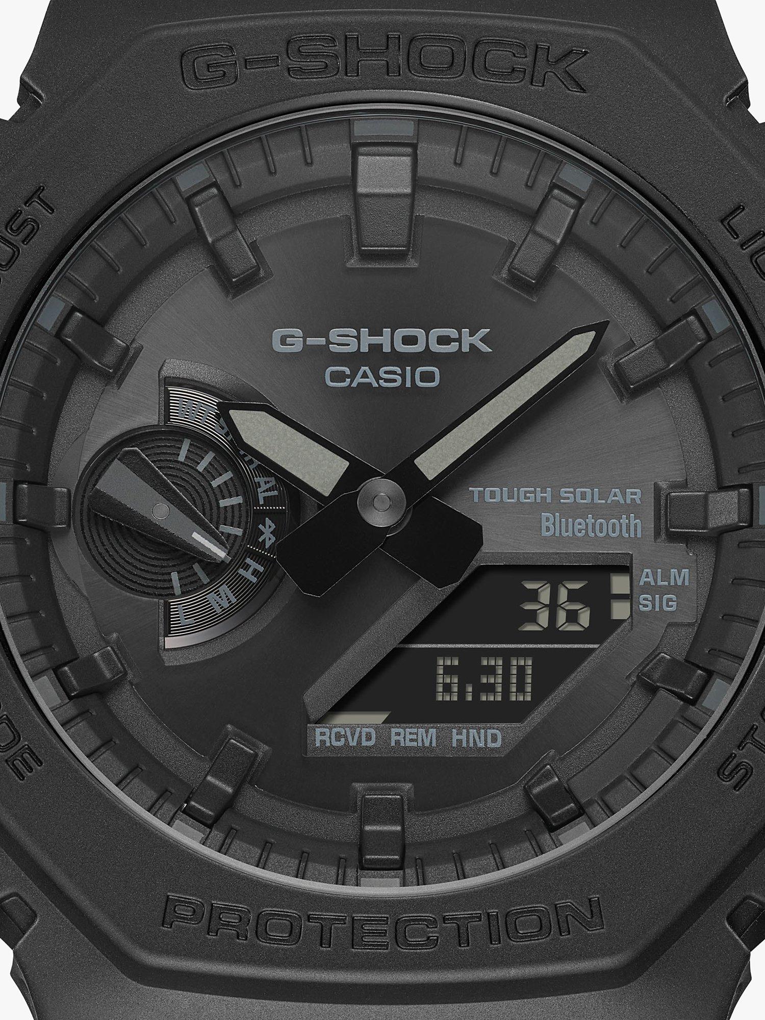 Casio G-Shock solar watch black resin strap 48.5mm (British brand)