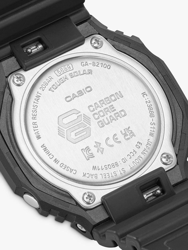 Casio G-Shock solar watch black resin strap 48.5mm (British brand)