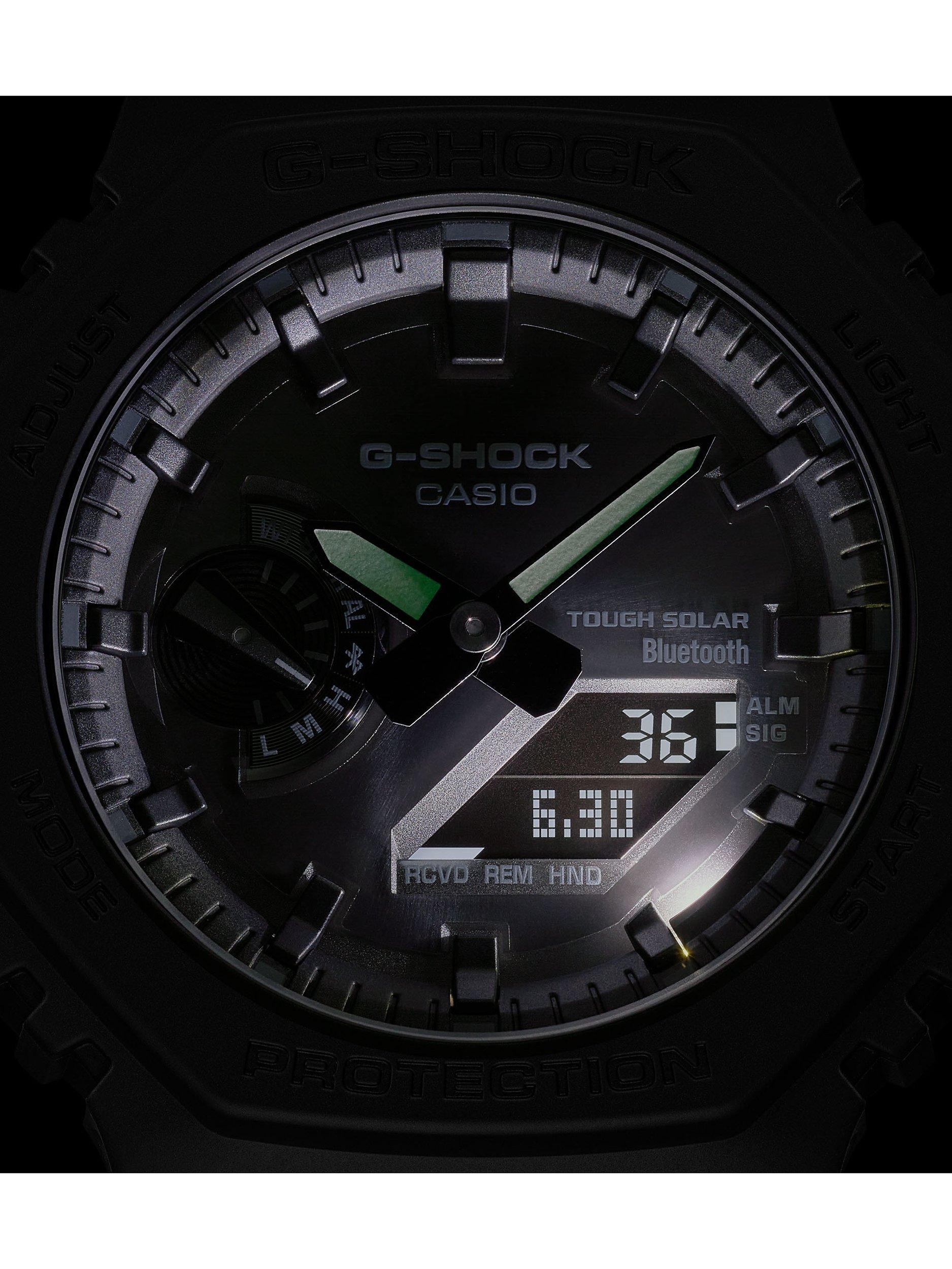 Casio G-Shock solar watch black resin strap 48.5mm (British brand)