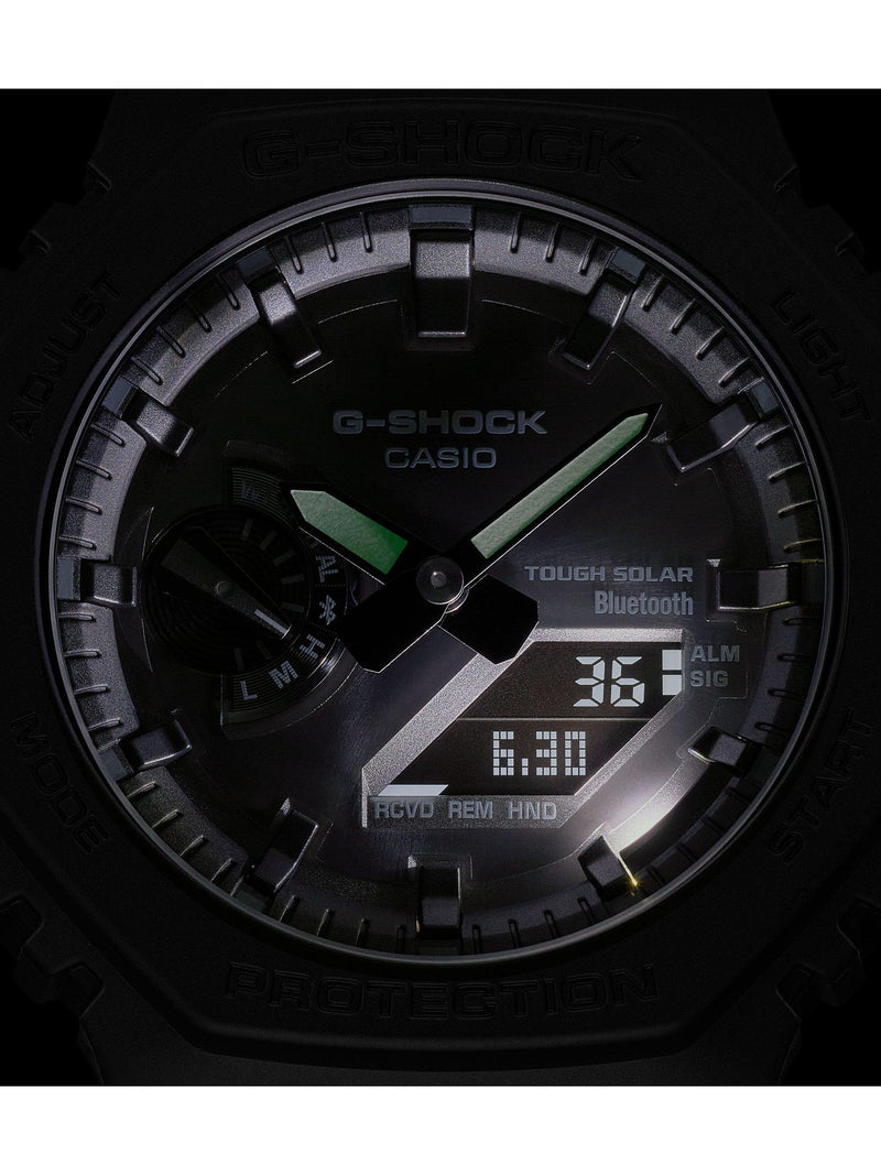 Casio G-Shock solar watch black resin strap 48.5mm (British brand)