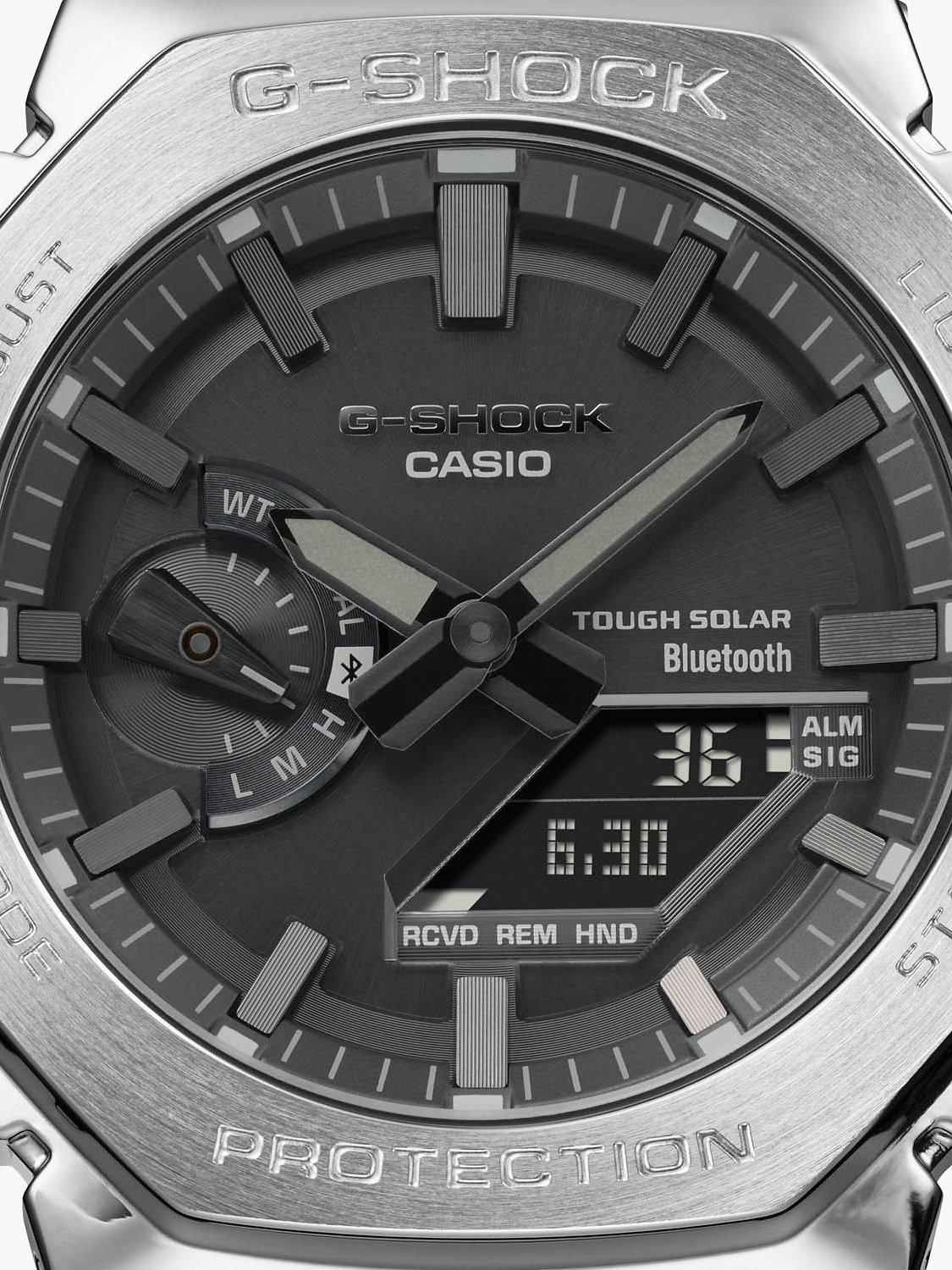 Casio G-Shock silver bracelet watch GM-B2100D, UK version