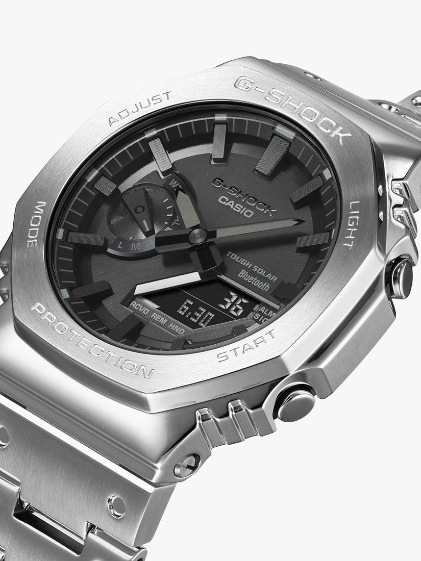 Casio G-Shock silver bracelet watch GM-B2100D, UK version