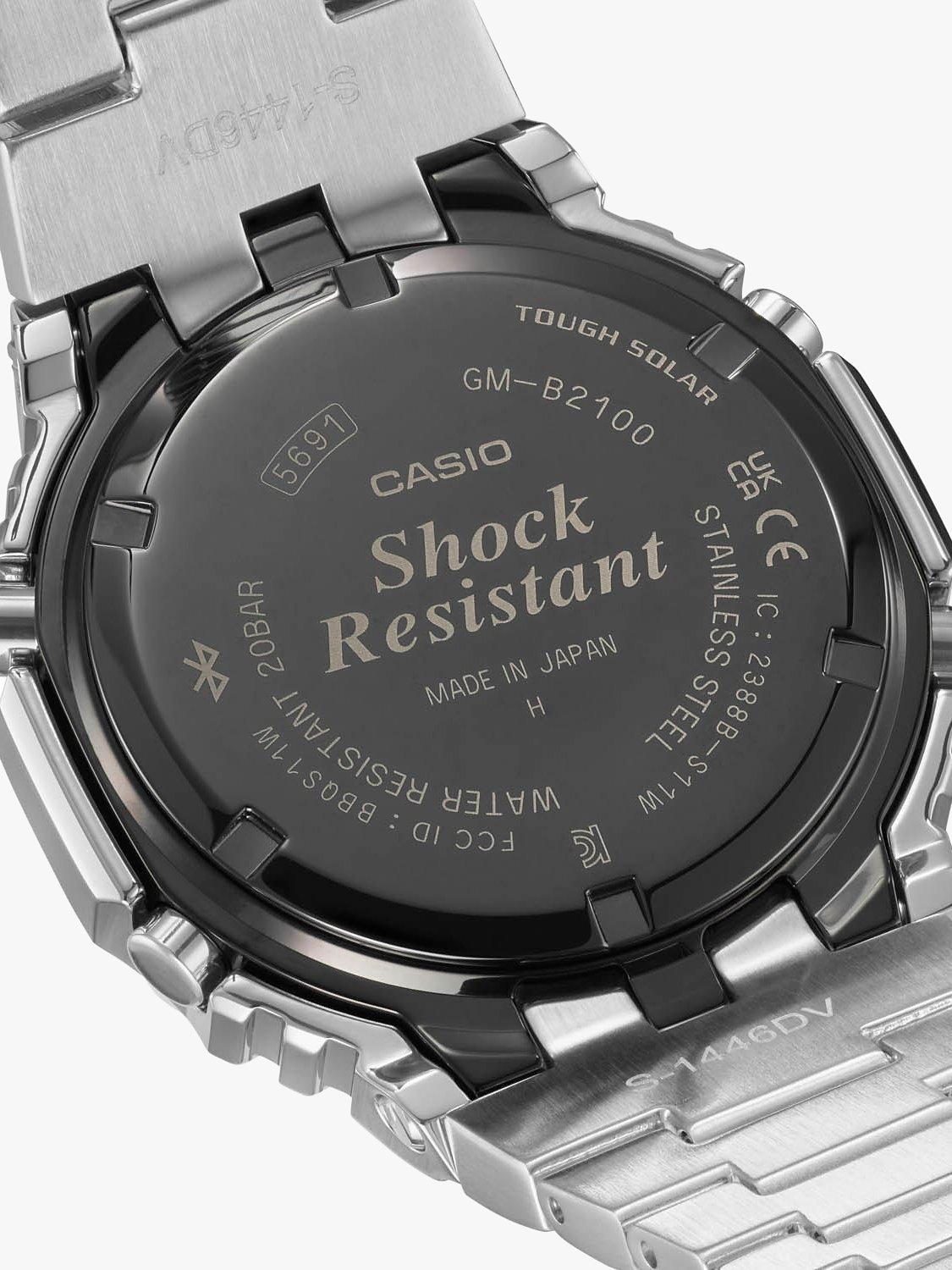 Casio G-Shock silver bracelet watch GM-B2100D, UK version
