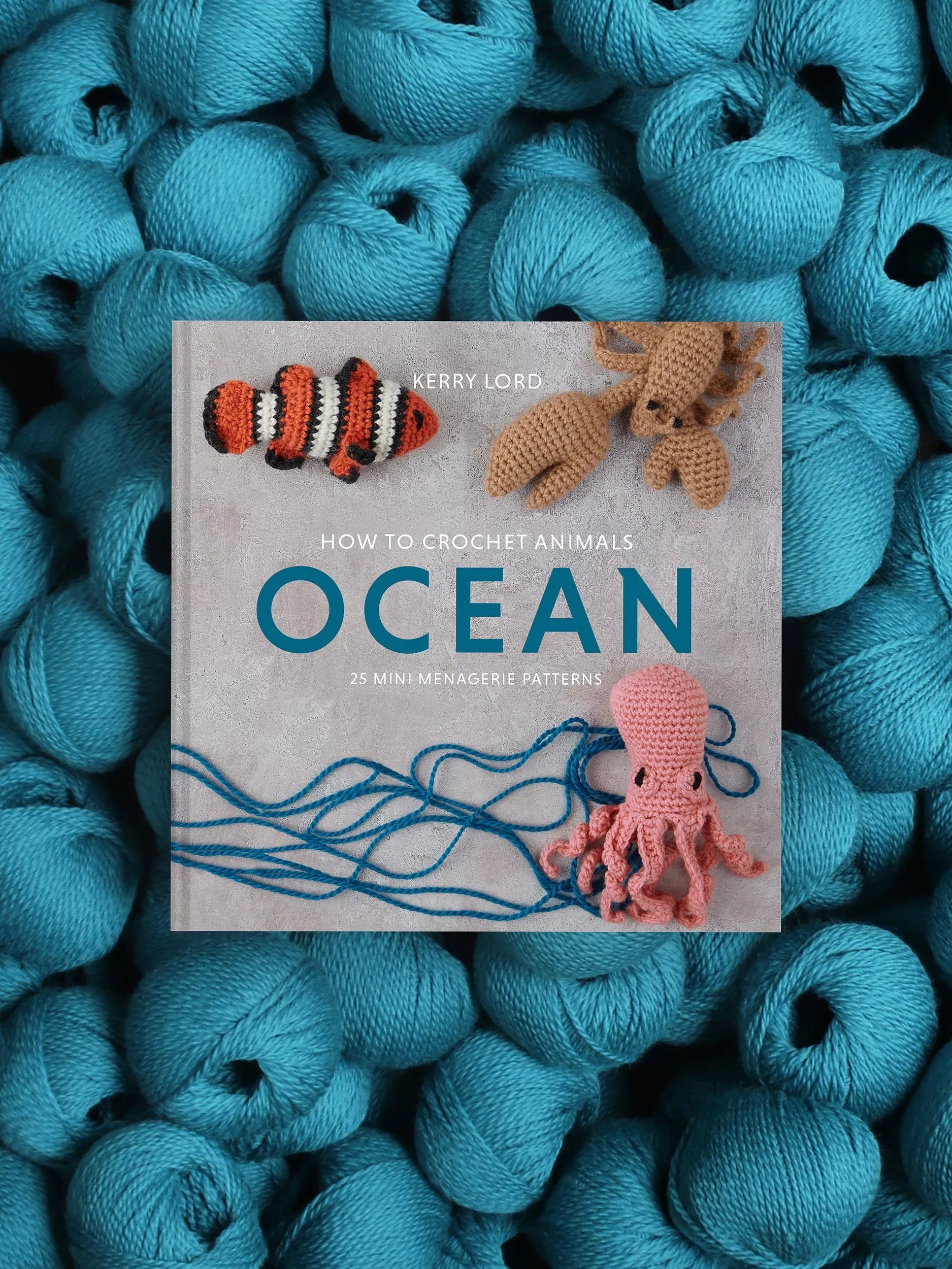 TOFT ocean animal crochet patterns mini hardback book, UK version