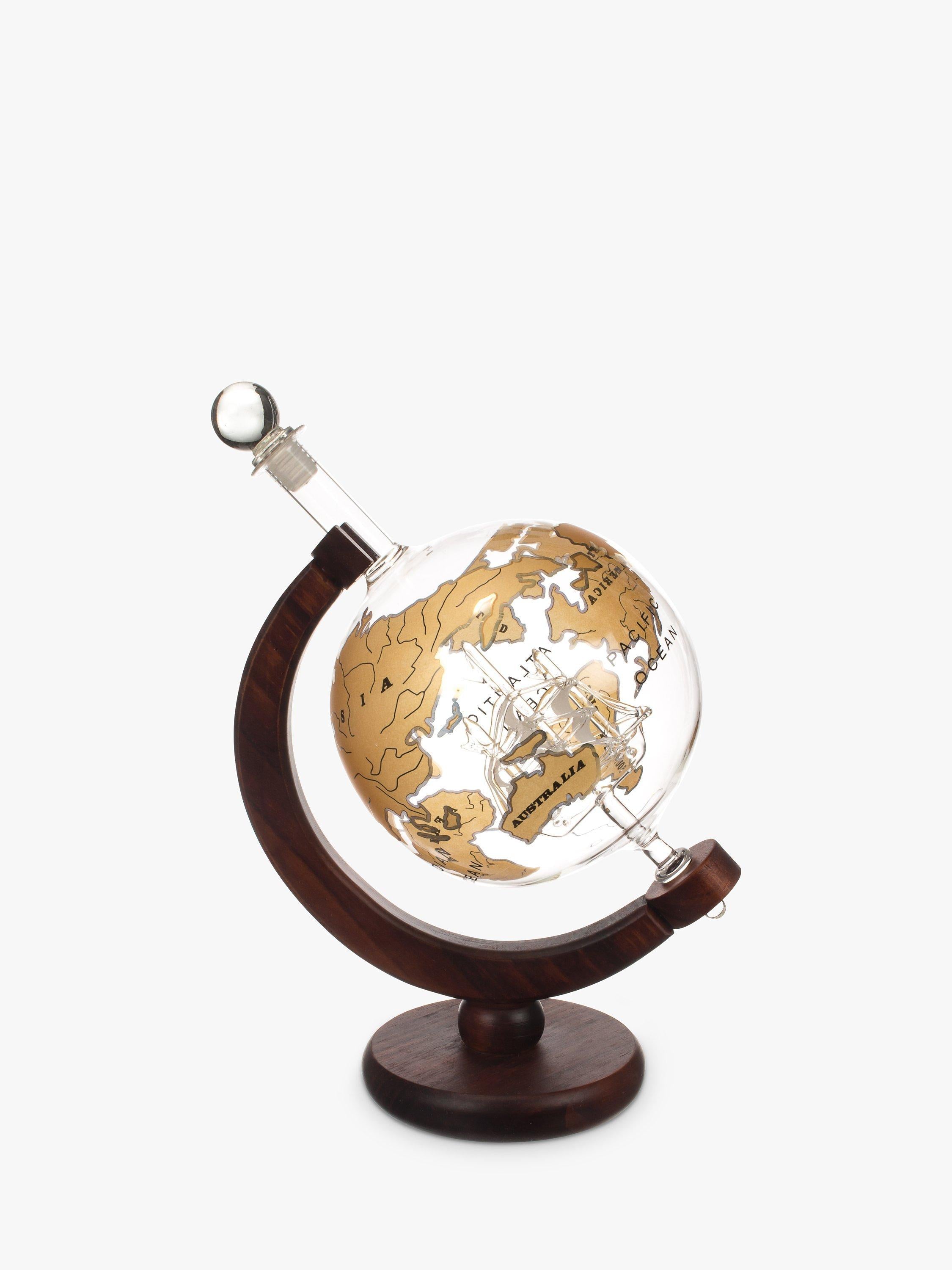 Mixology World Globe Decanter Natural/Clear 750ml, imported from the UK