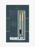 Parker Jotter pen set stainless steel gold trim - British product