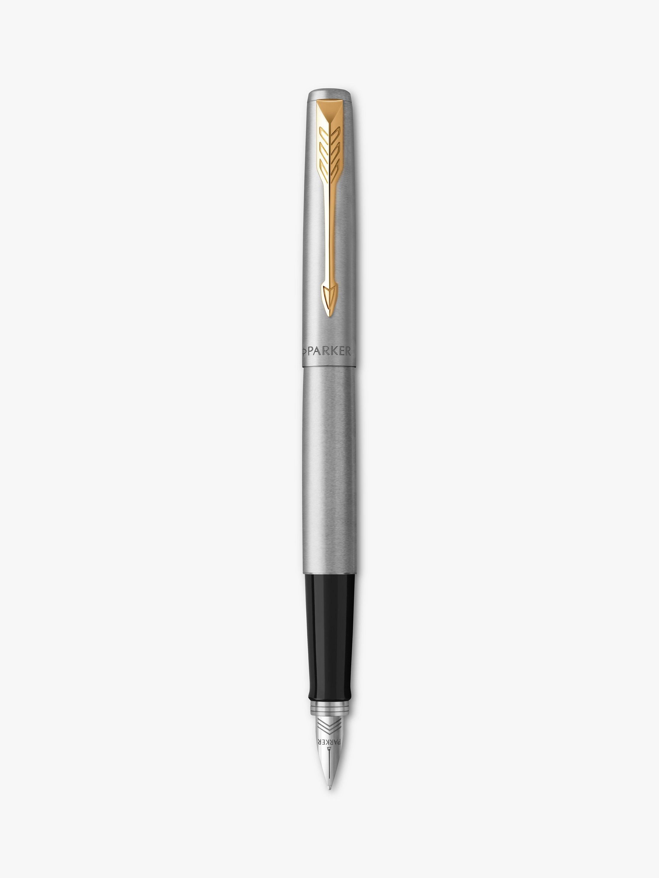 Parker Jotter pen set stainless steel gold trim - British product