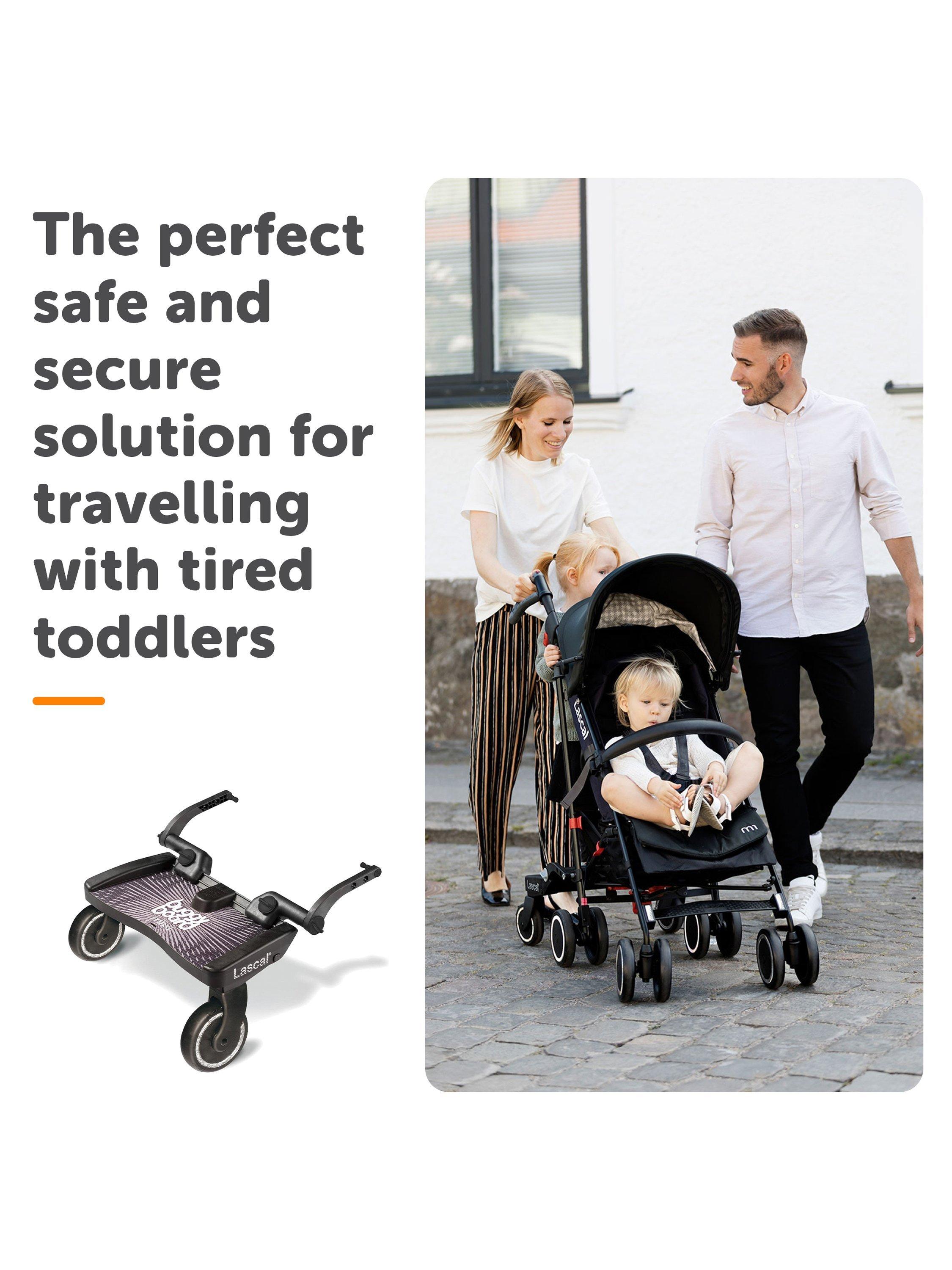 Lascal Maxi BuggyBoard black stroller board, UK version