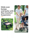 Lascal Mini BuggyBoard in grey for pushchairs, UK version