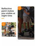 Lascal Mini BuggyBoard in grey for pushchairs, UK version