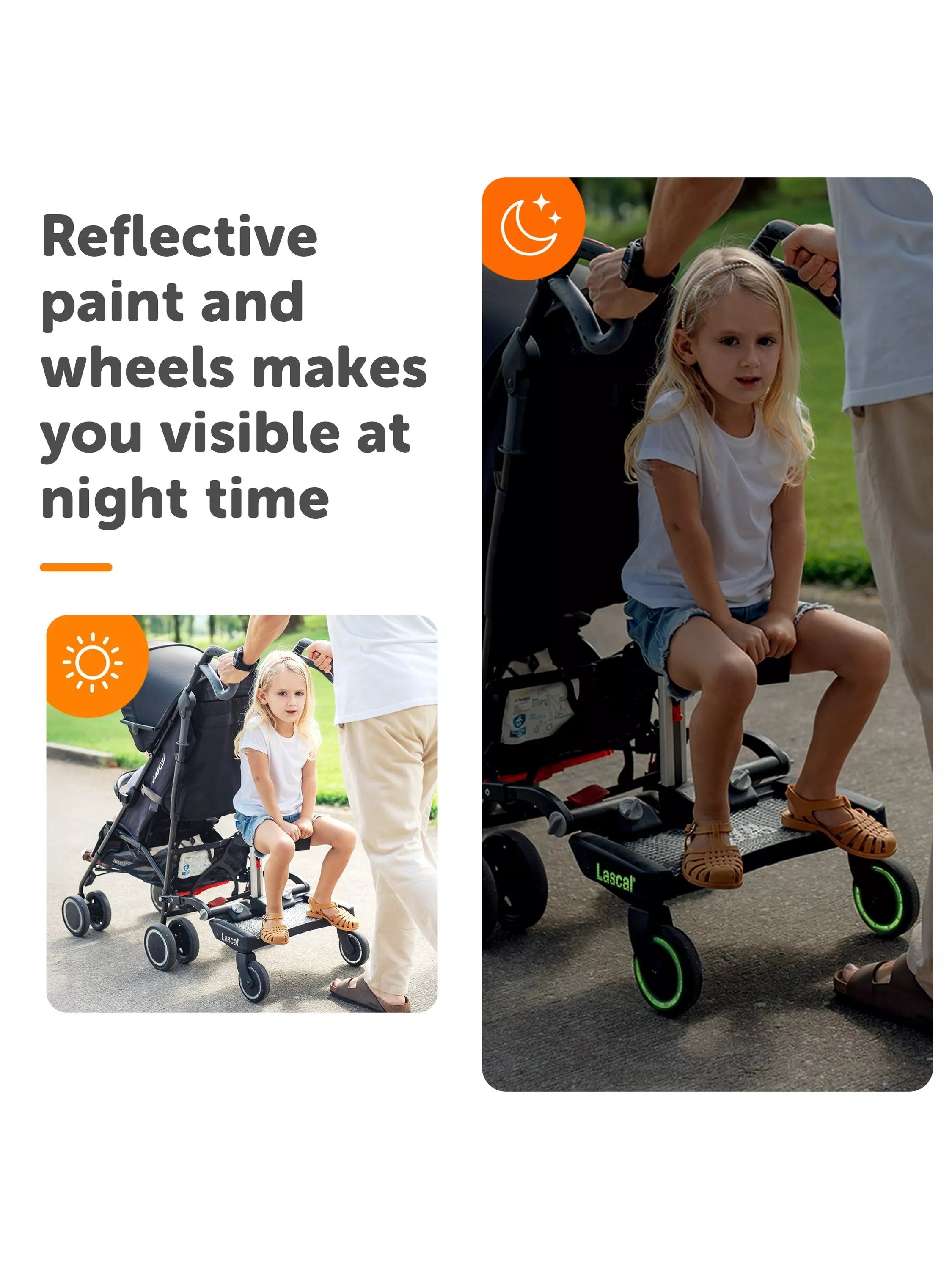 Lascal Maxi BuggyBoard Plus black stroller board, UK version