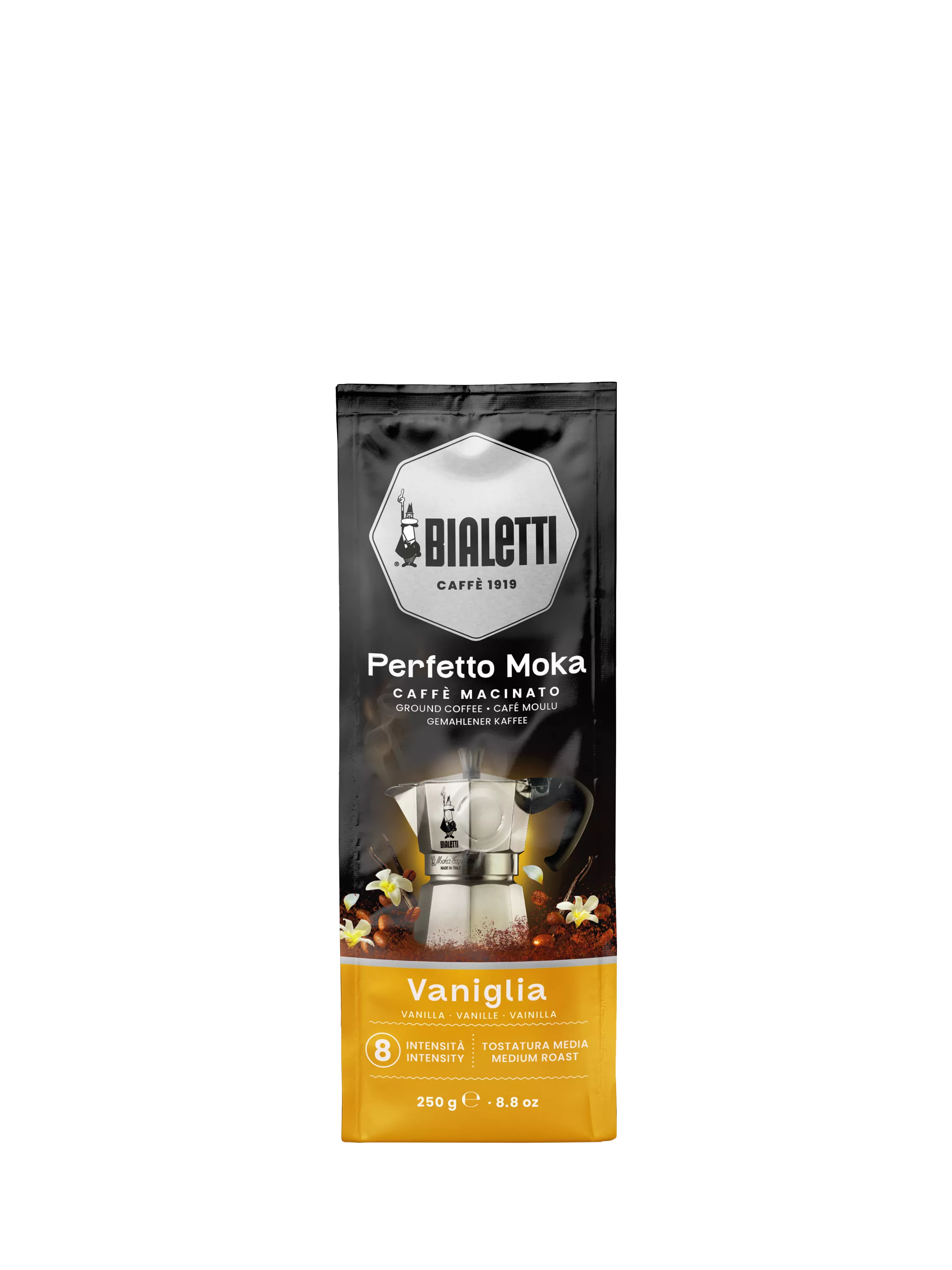 Bialetti Moka Perfetto Vaniglia/Vanilla Ground Coffee, 250g