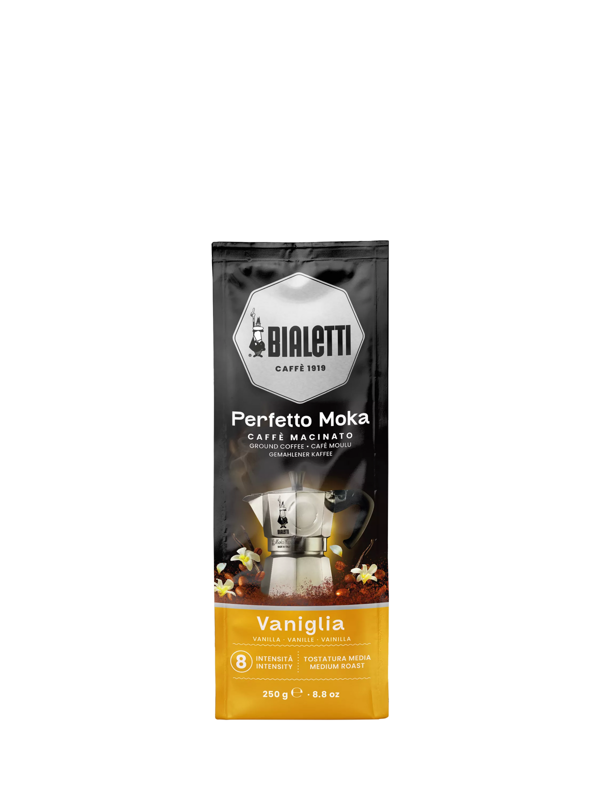 Bialetti Moka Perfetto Vaniglia/Vanilla Ground Coffee, 250g