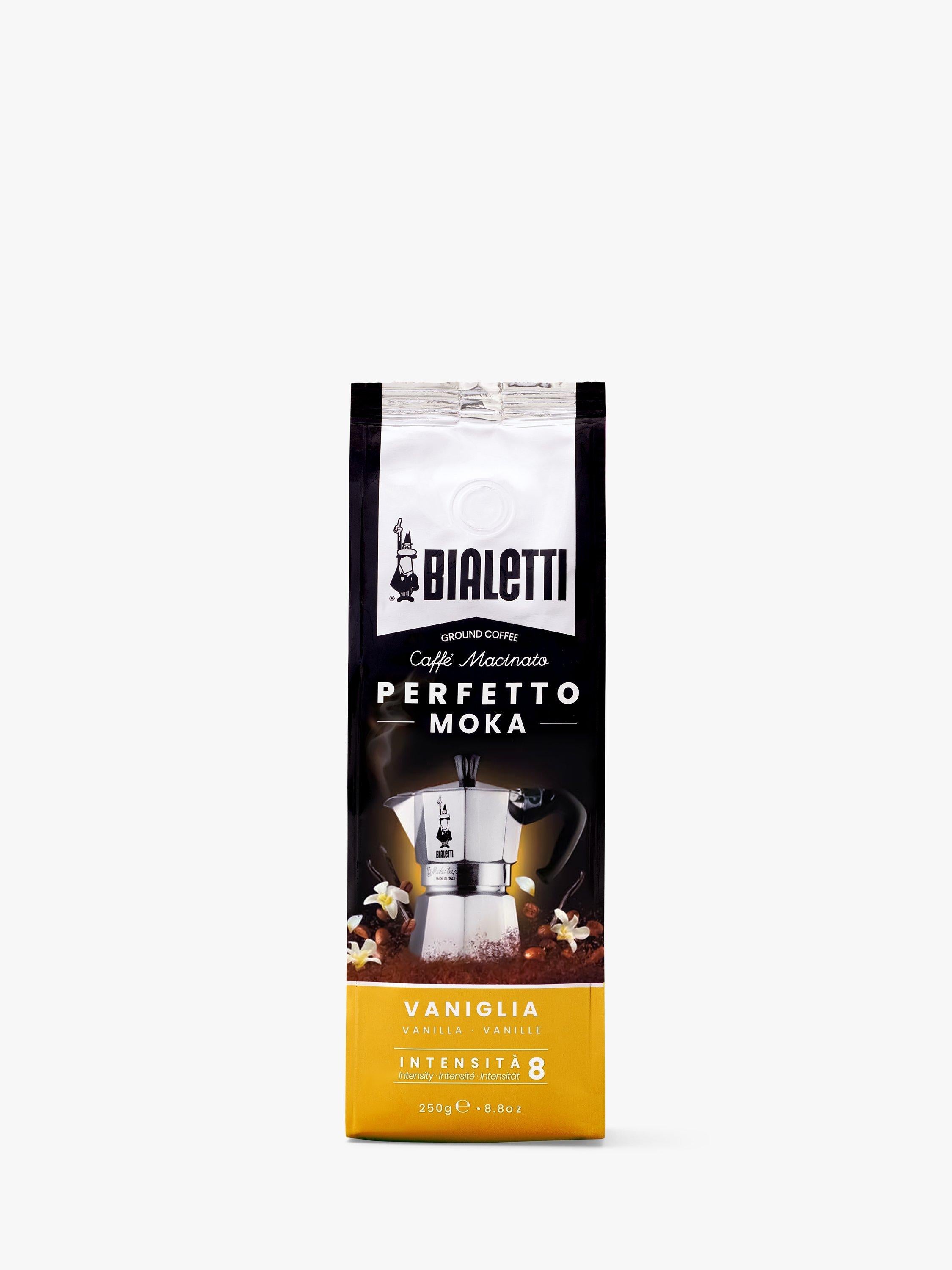 Bialetti vanilla ground coffee for Moka pots 250g - British product