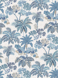 Osborne & Little Malabar Wallpaper, Indigo W7616-03
