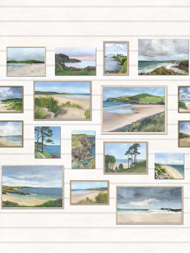 Osborne & Little Seascape Wallpaper Panel, Ivory W7681-01