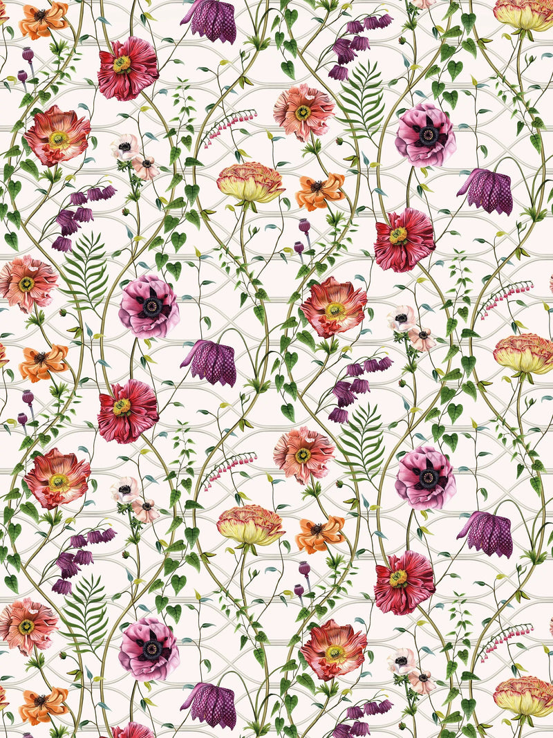 Osborne & Little Trail Wallpaper, Fuchsia W7684-01