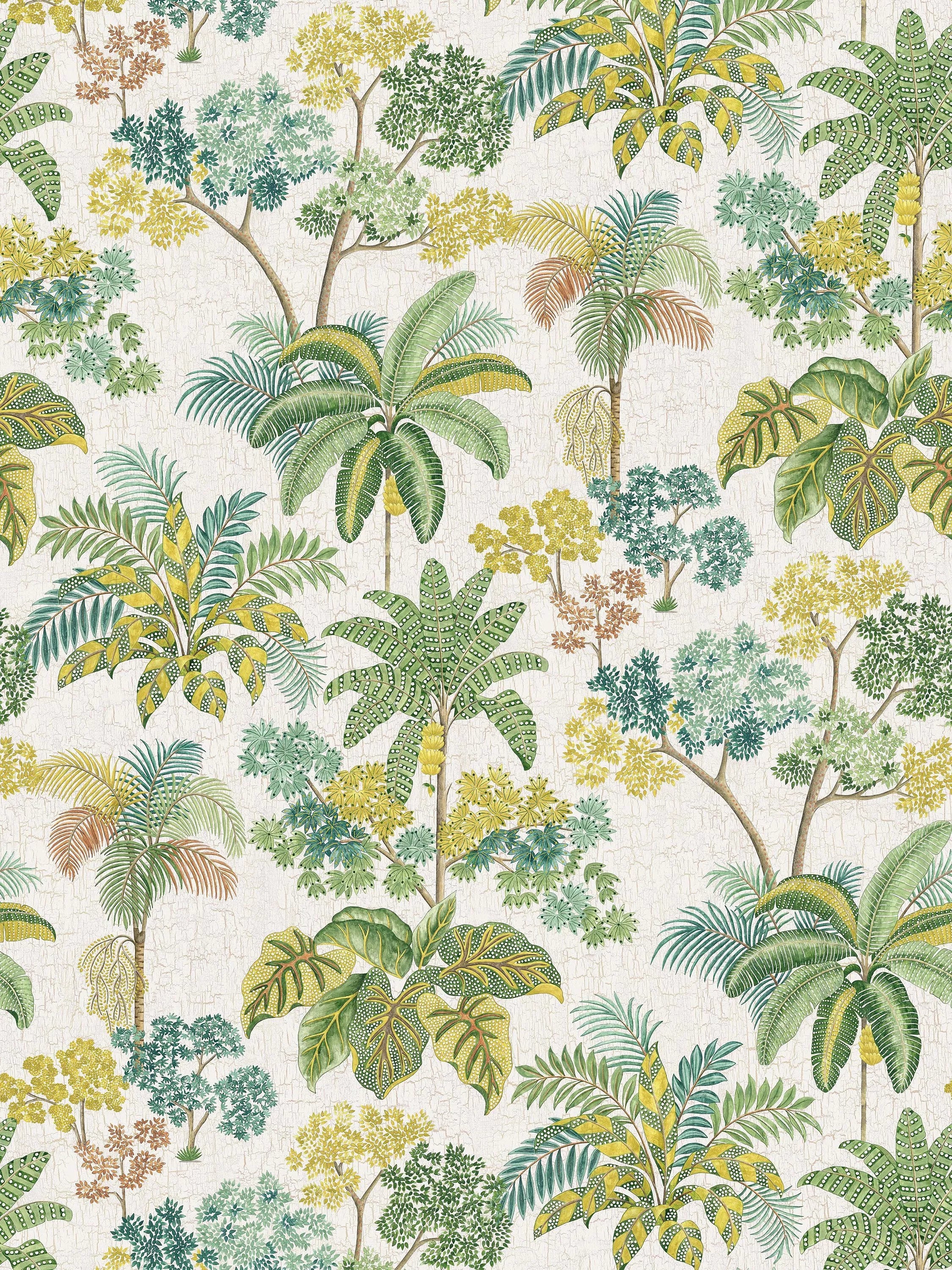Osborne & Little Malabar Wallpaper, Apple Green W7616-01