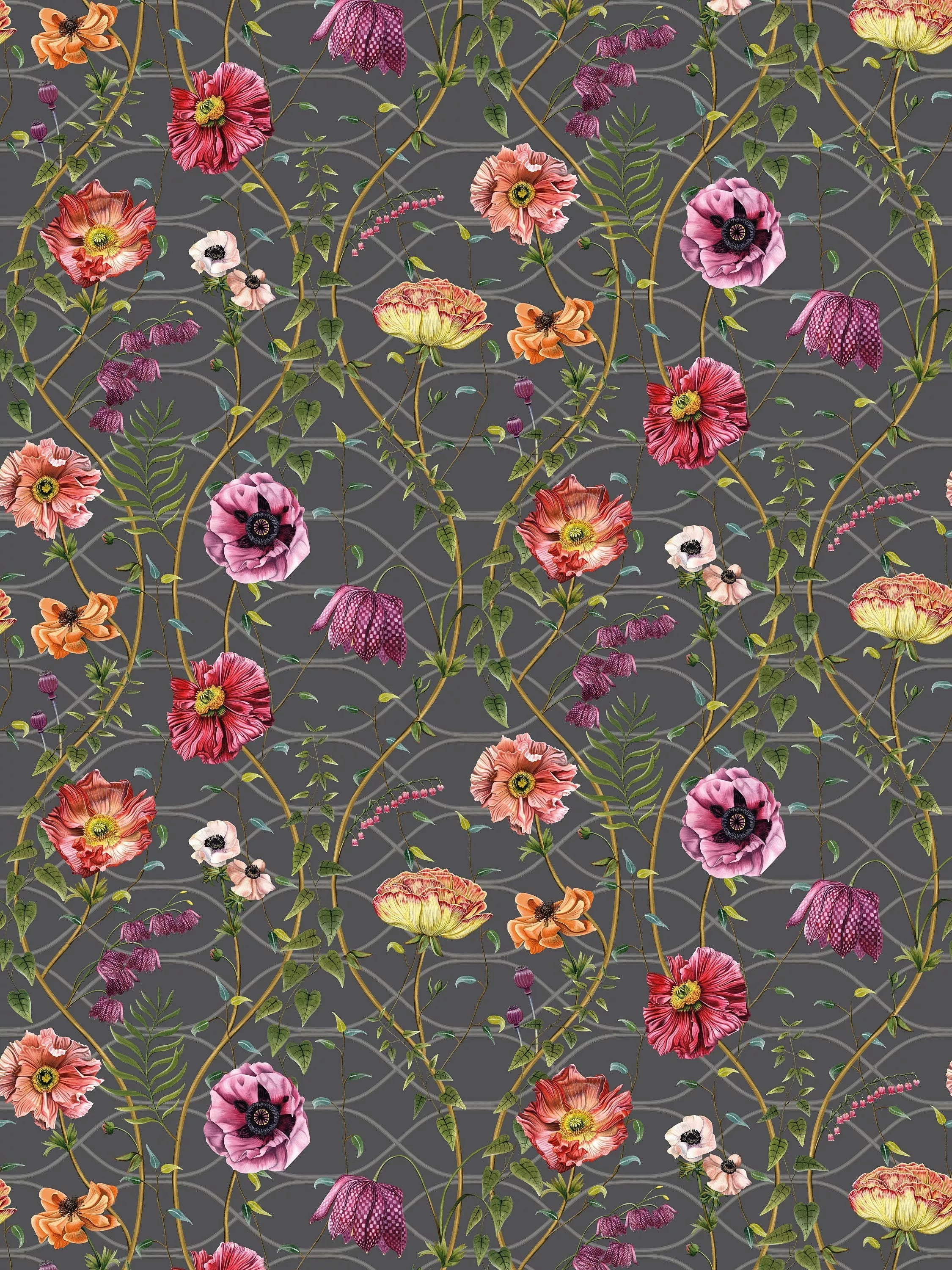 Osborne & Little Trail Wallpaper, Midnight W7684-04