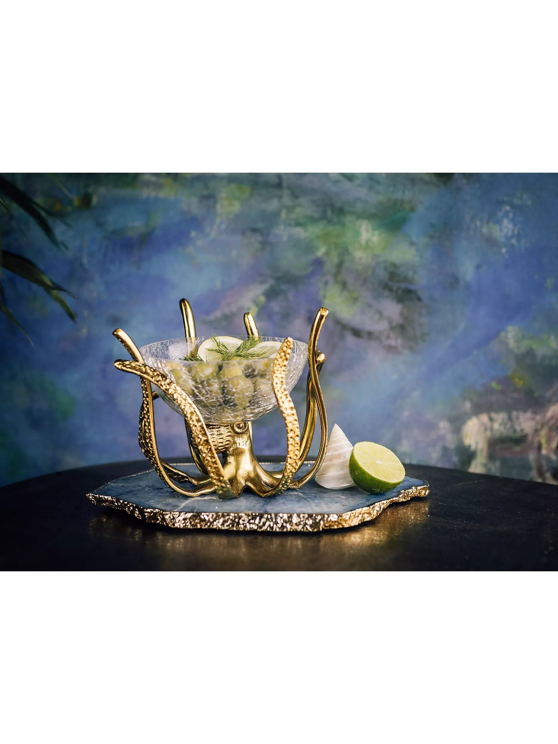 Culinary Concepts mini octopus stand and glass bowl 450ml (British brand)