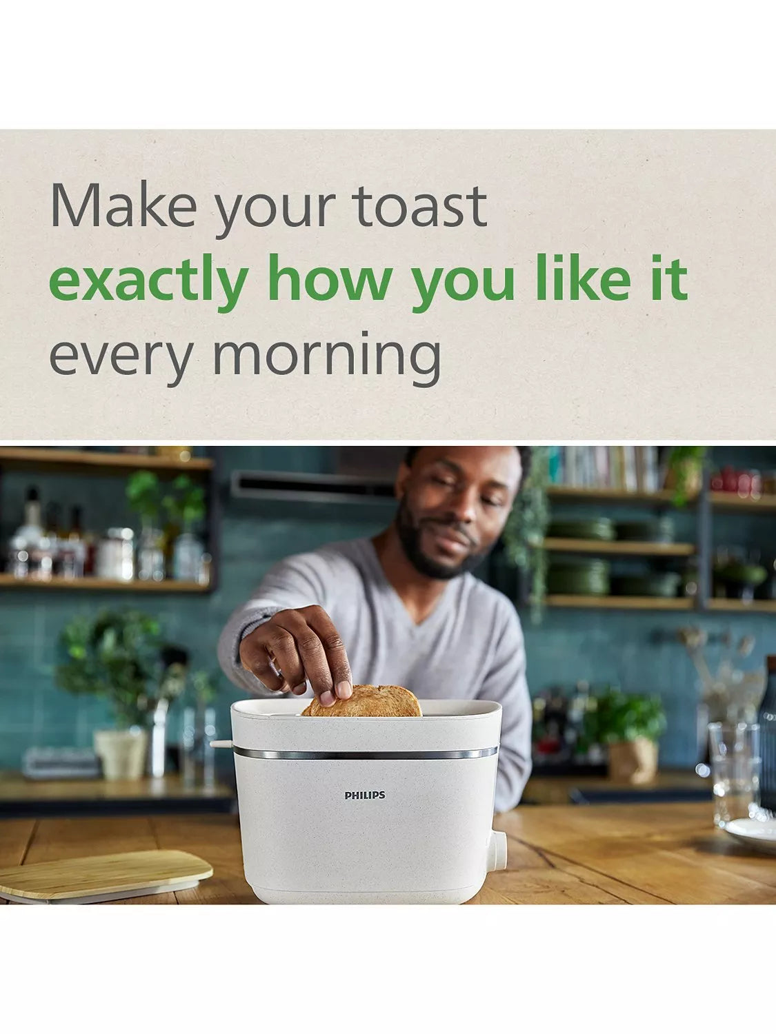 Philips cream 2 slice toaster, imported from the UK