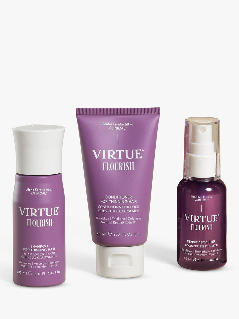 Virtue Flourish hair rejuvenation gift set 3x60ml (British brand)