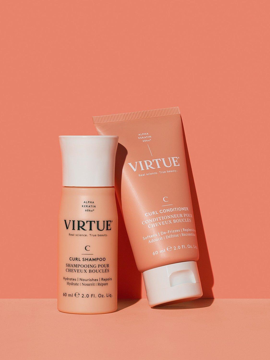 Virtue curl conditioner for curly hair (British brand)