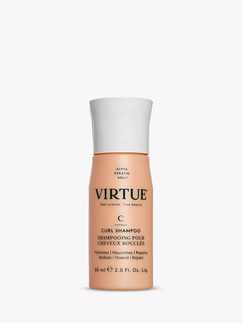 Virtue Curl Shampoo 60ml for curly hair (British brand)