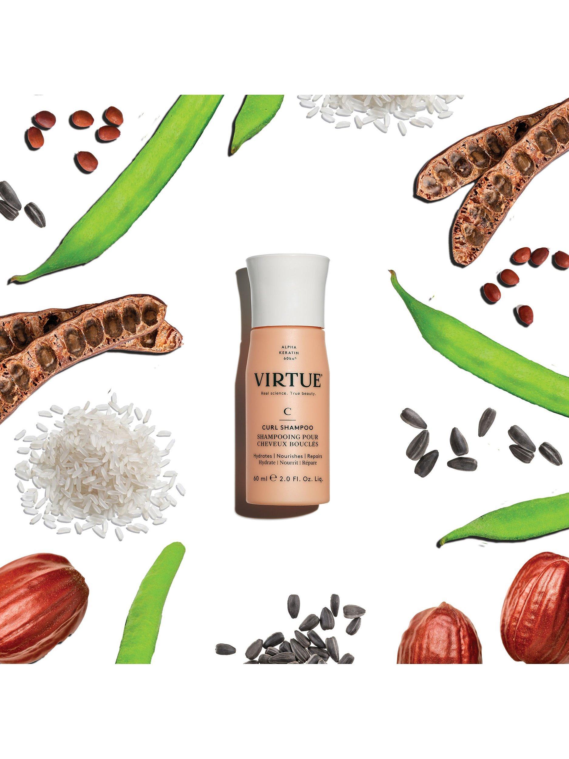 Virtue Curl Shampoo 60ml for curly hair (British brand)