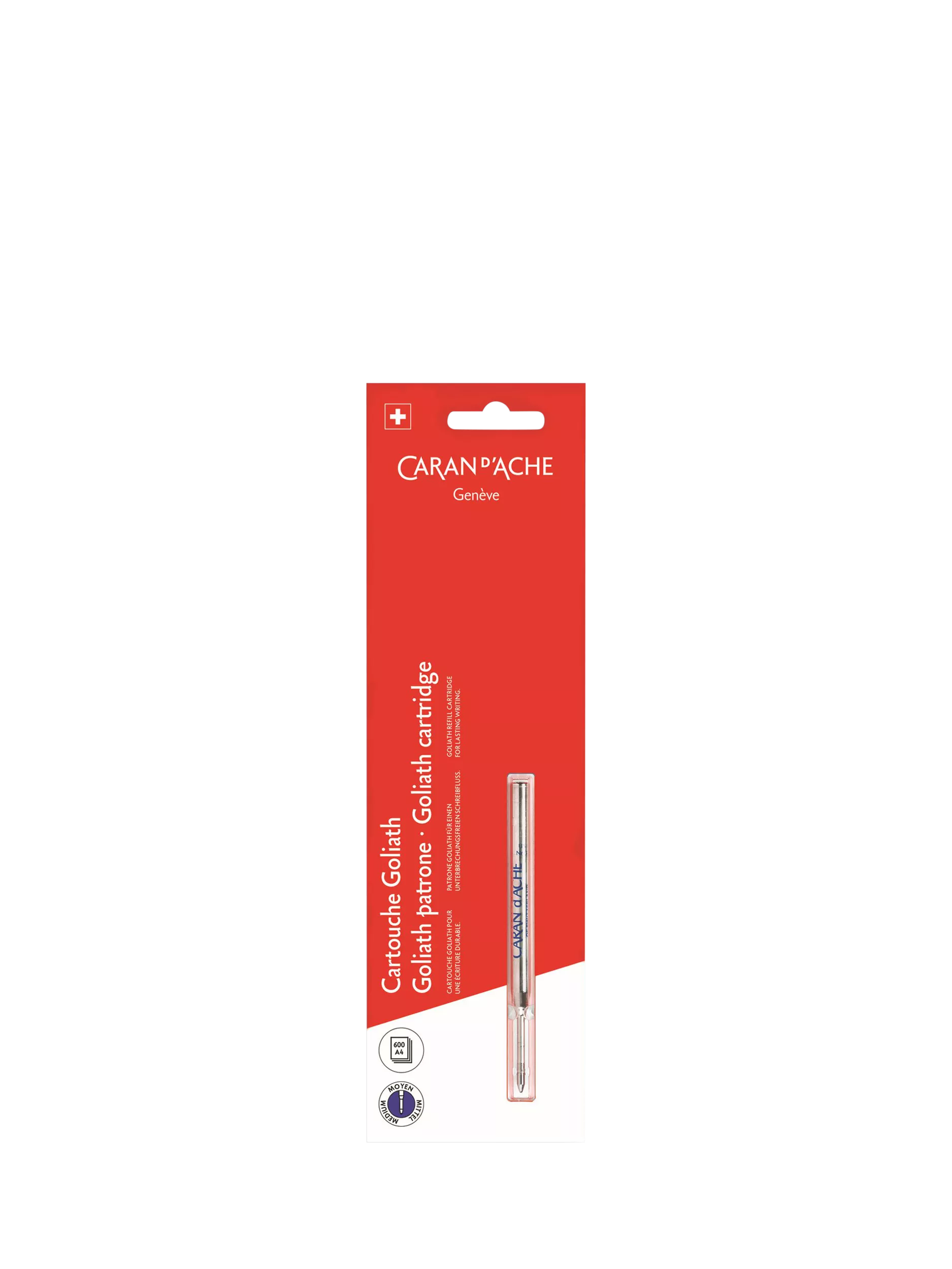 Caran d'Ache Goliath ballpoint pen medium nib blue UK version