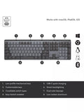 Logitech MX Mechanical wireless keyboard Graphite, imported from the UK
