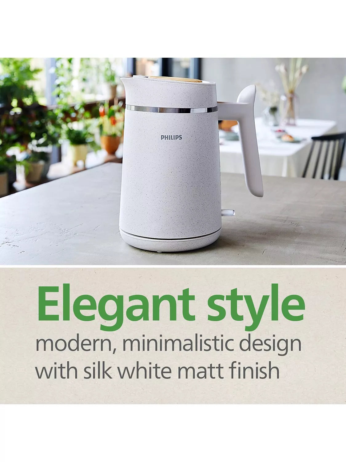 Philips Conscious Collection kettle cream 1.7L (British brand)