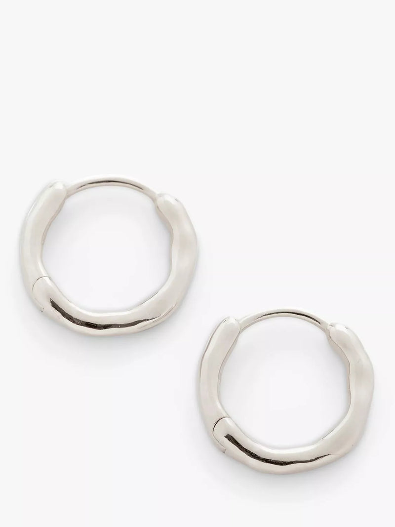 Monica Vinader Siren Muse huggie earrings sterling silver - British product