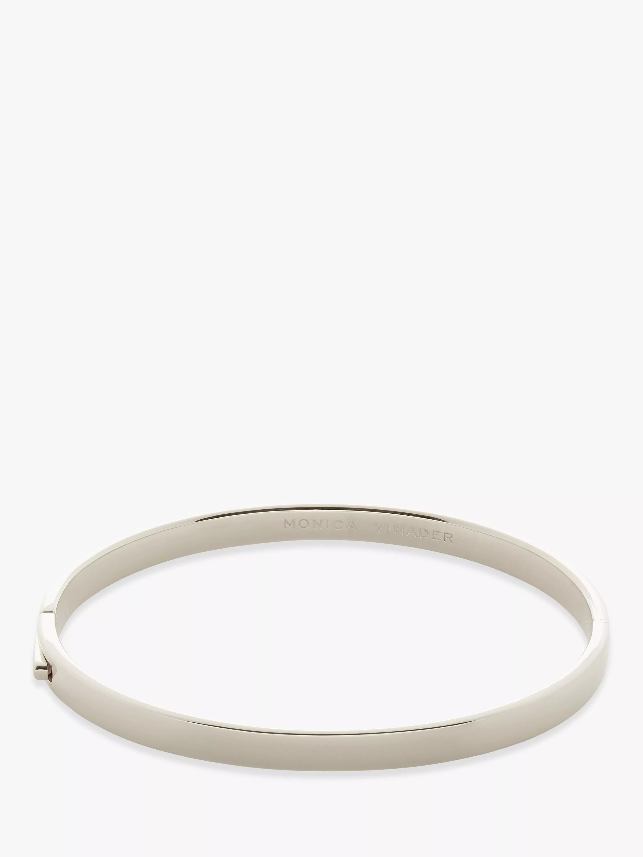 Monica Vinader Essential Bangle sterling silver 17cm - British product
