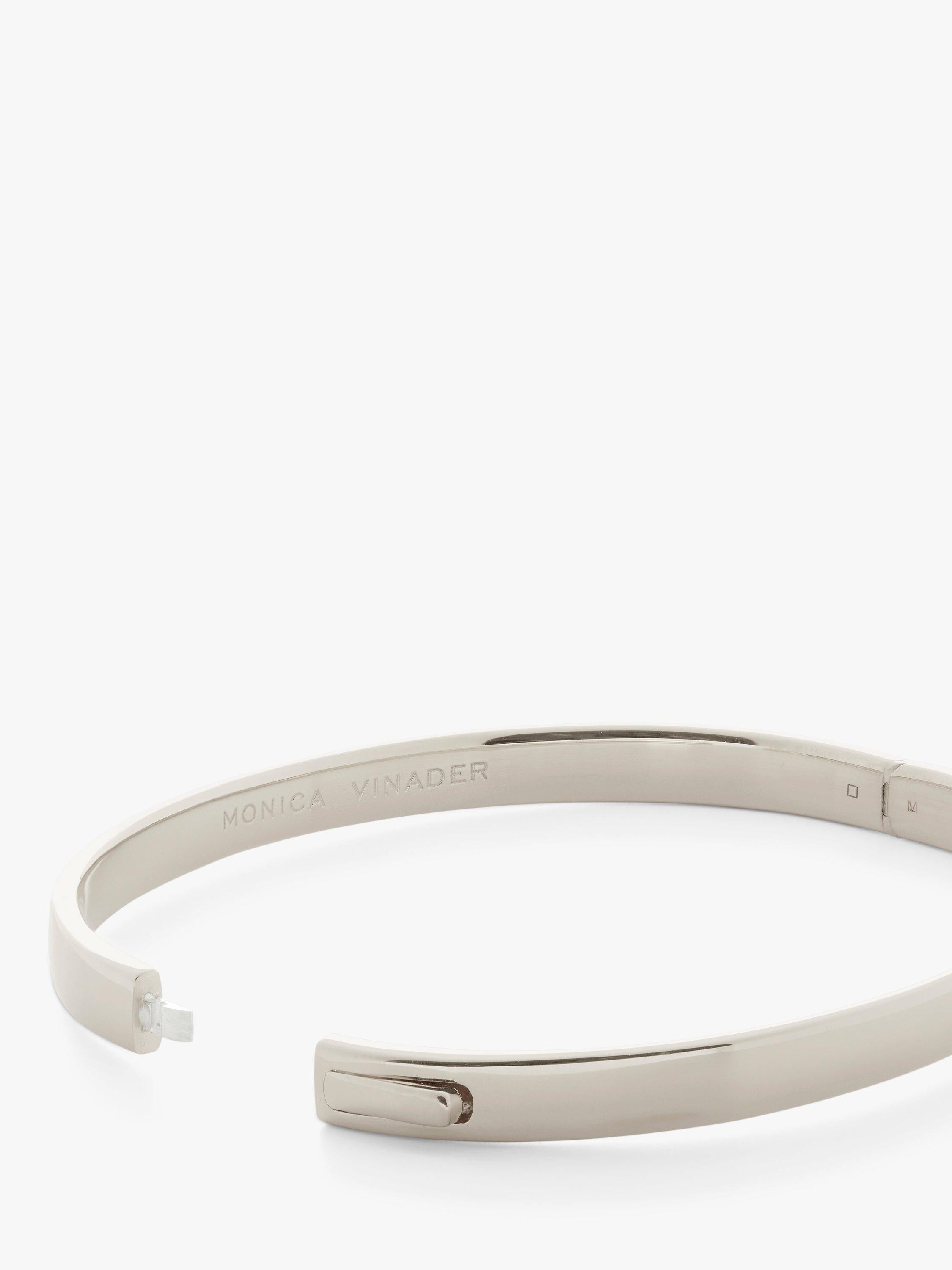 Monica Vinader Essential Bangle sterling silver 17cm - British product