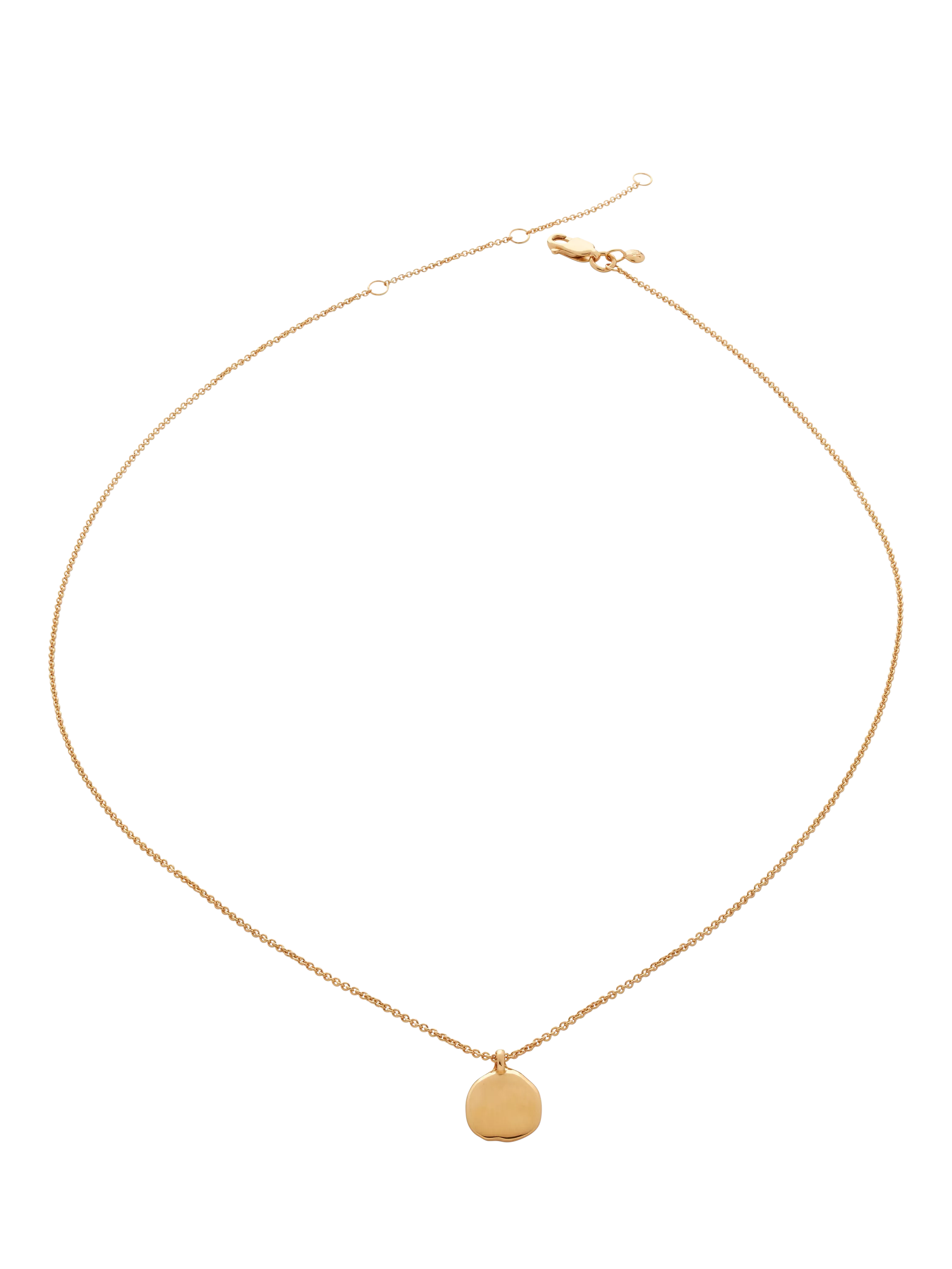 Monica Vinader gold vermeil petal chain necklace, adjustable - British product