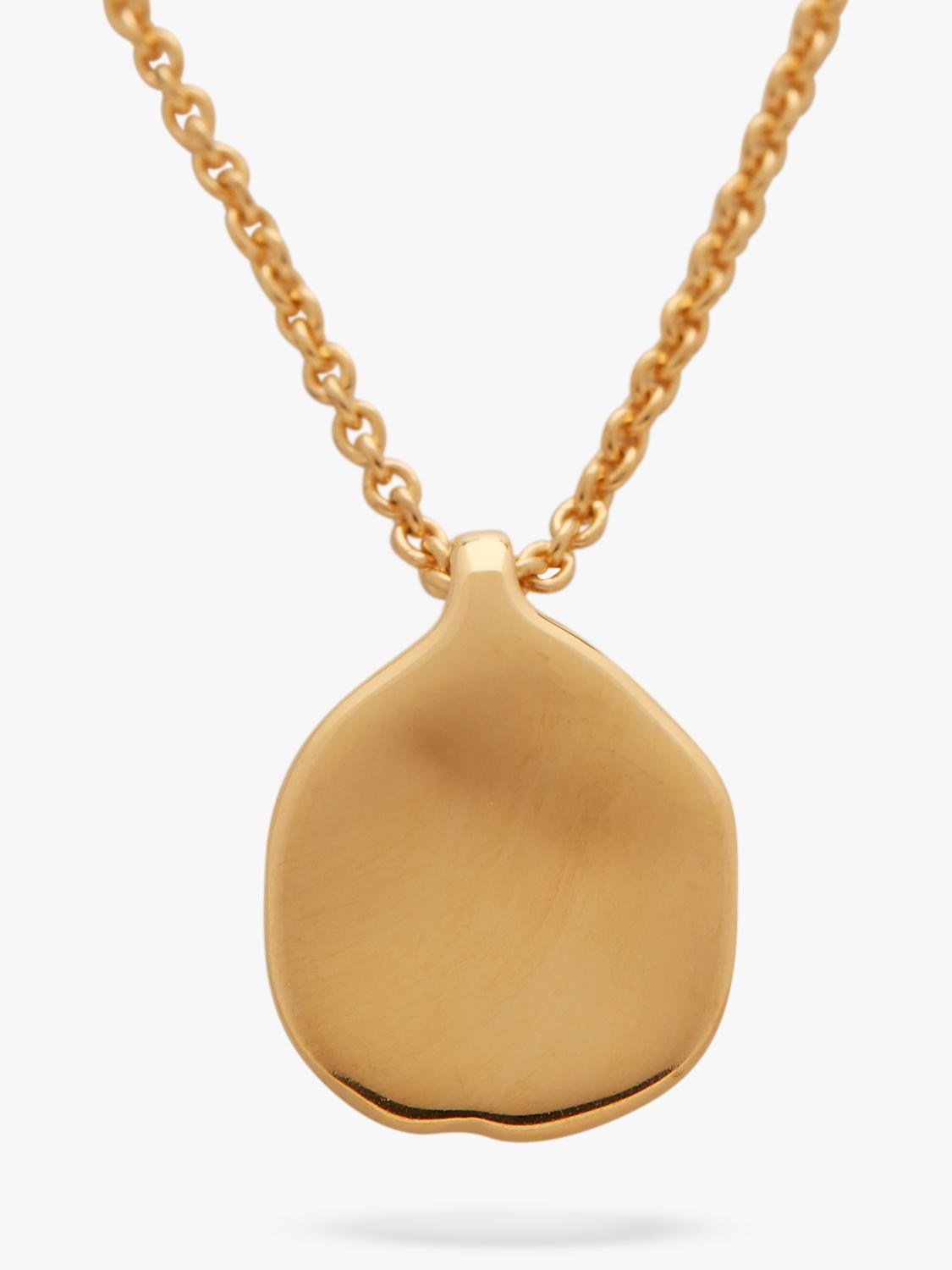 Monica Vinader gold vermeil petal chain necklace, adjustable - British product