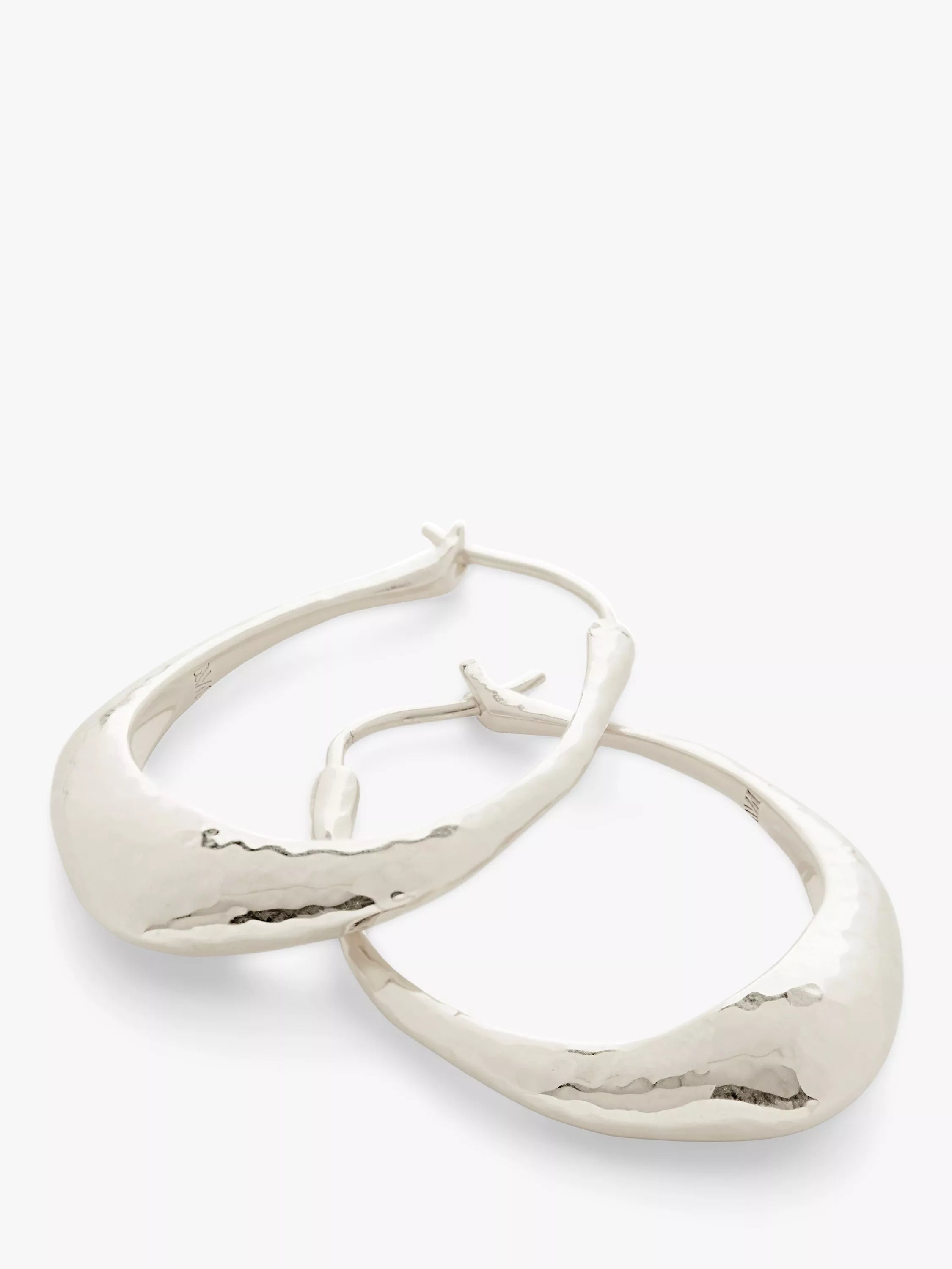 Monica Vinader Deia medium hoop earrings in sterling silver - British product
