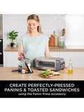 Ninja stainless steel 3-in-1 toaster, grill and panini press, imported from the UK