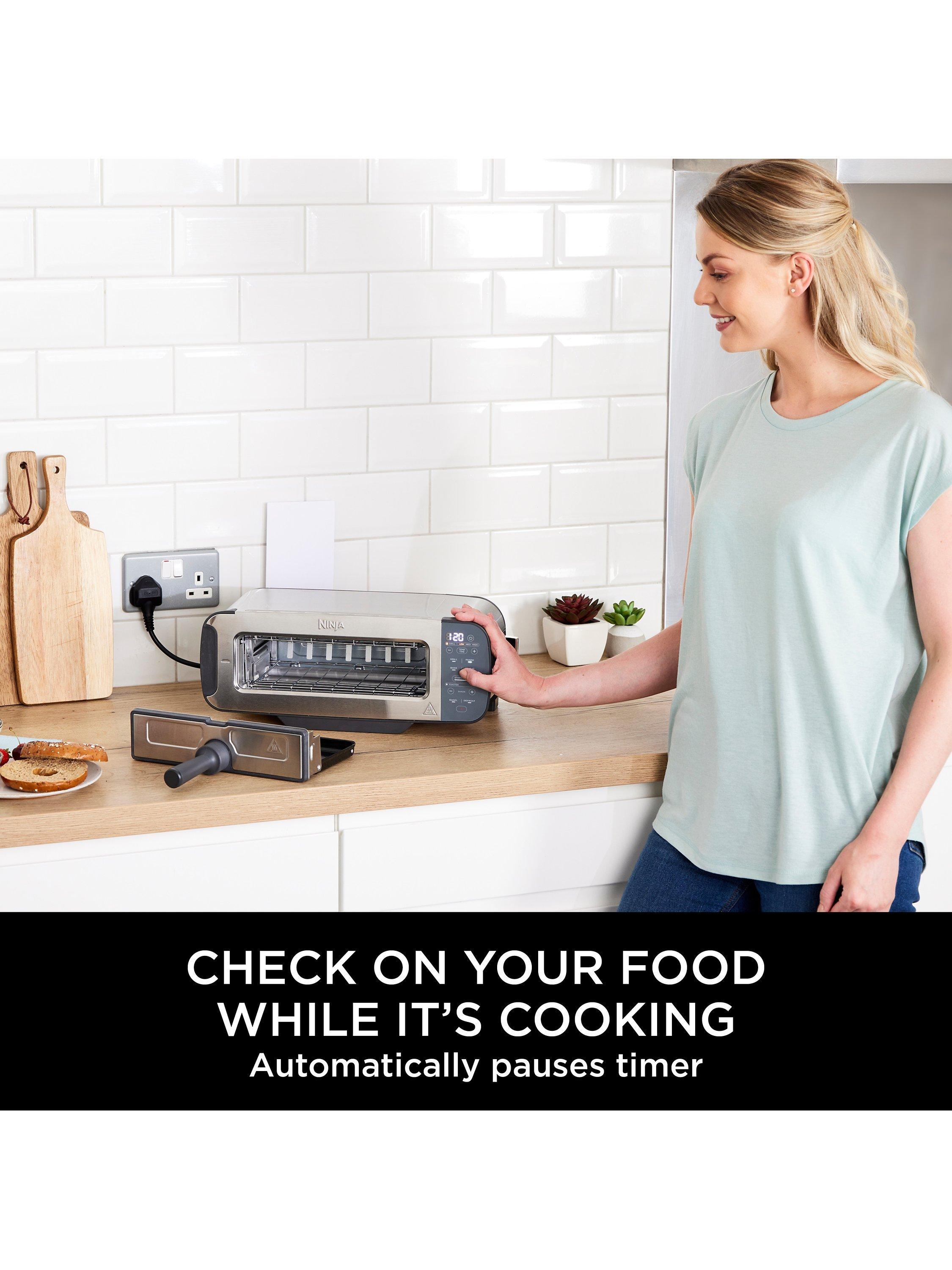Ninja stainless steel 3-in-1 toaster, grill and panini press, imported from the UK