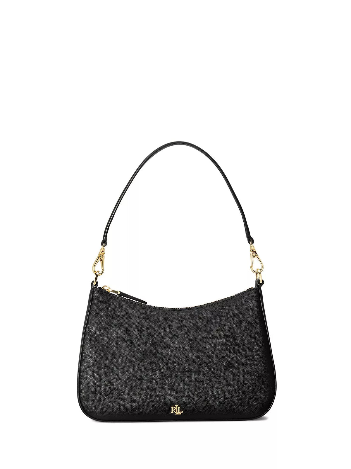 Lauren Ralph Lauren Danni crosshatch leather shoulder bag, UK version