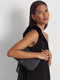 Lauren Ralph Lauren Danni crosshatch leather shoulder bag, UK version